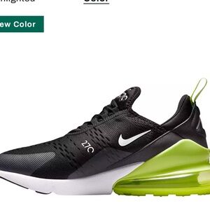Nike Air Max 270 in Lemon Twist and Black